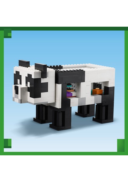 ® Minecraft Panda Barınağı 21245 - 8 Yaş ve Üzeri Çocuklar Için Panda Gibi Görünen ve Hareket Eden Oyuncak Yapım Seti (553 Parça) indirimleri