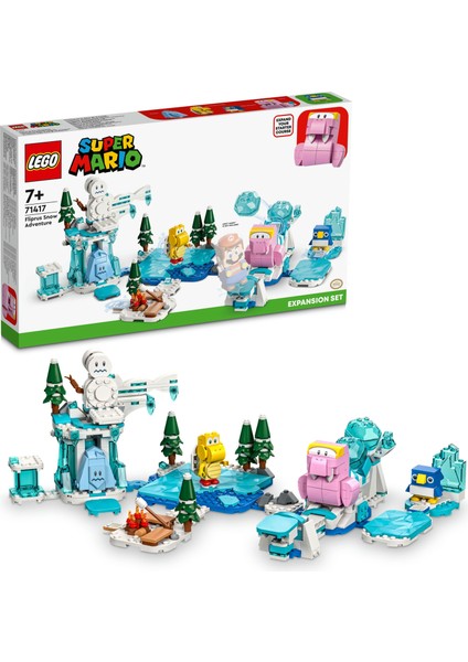 ® Super Mario# Fliprus Kar Macerası Ek Macera Seti 71417 - 7 Yaş ve Üzeri Çocuklar Için Koleksiyonluk Yaratıcı Oyuncak Yapım Seti (567 Parça)