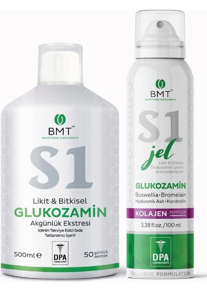 S1 Glukozamin Set (Sıvı Glucosamine + Glukozamin Jel)