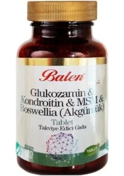 Glukozamin Kondroitin Msm Boswellia Akgünlük Glukosamin Bosvelya 120 Tablet X 1200 Mg