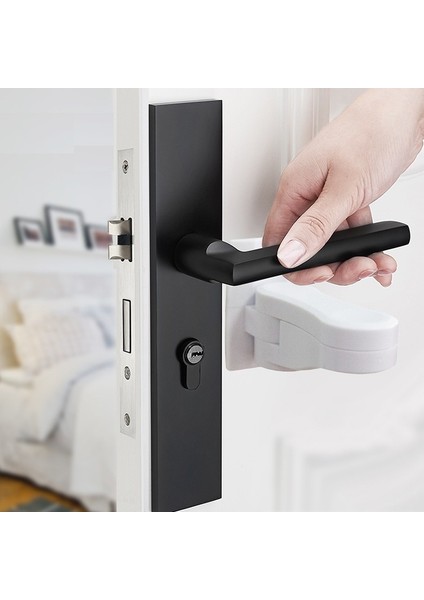 Ev Evrensel Abs Koruma Cihazı Güvenlik Abs Anti-Açık Kapı Kolu El Kilidi Kapı Dışbükey Kilit Bebek Çocuk Güvenlik Kapı Kilidi fiyatları