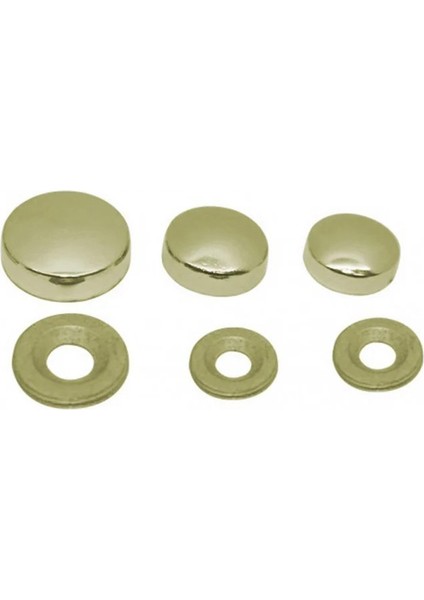 Metal Vida Kapama Zamak 15 mm Altın Sarı ( 10 Adet )