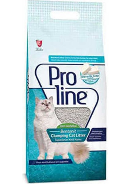 Pro Line Proline Marsilya Sabun Kokulu Bentonit Kedi Kumu 10 Lt