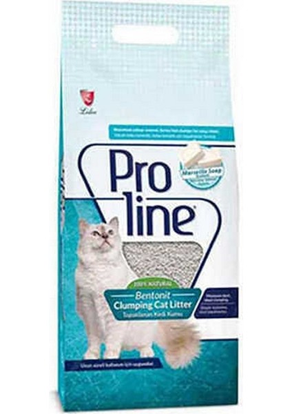 Pro Line Proline Marsilya Sabun Kokulu Bentonit Kedi Kumu 10 Lt