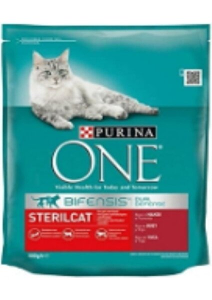 One Sığır Etli Sterilcat Kısırlaştırılmış Yetişkin Kedi Maması 800G