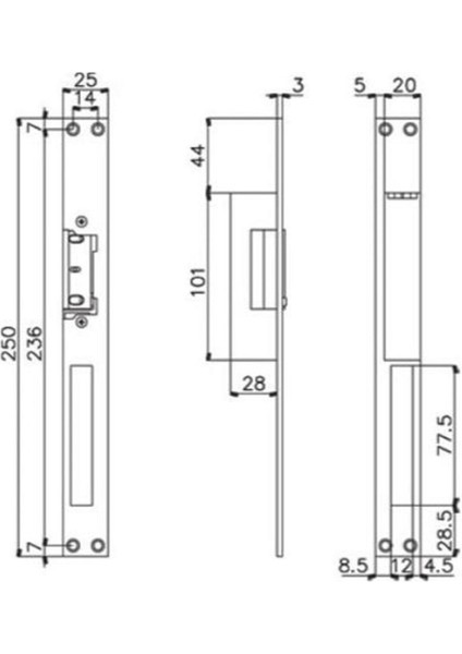 Elektirikli Kapı Karşılıgı Bas Aç Kd012/10-211