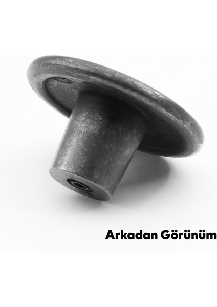 Festiva Düğme Çekmece Dolap Kapak Kulpu Kulbu Antik Gümüş Metal Kulp fırsatları