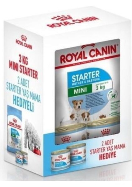 Mini Starter Mother & Babydog 3kg + 2 Adet Starter Konserve 195 gr