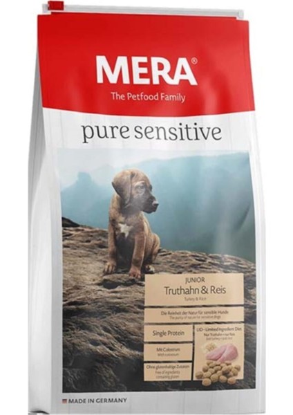 Pure Sensitive Junior Hindili Yavru Köpek Maması 4 kg Mera Pure Sensitive