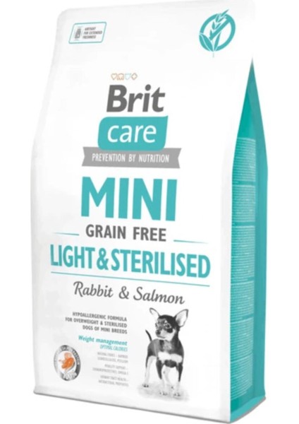 Mini Light Sterilised Kısırlaştırılmış Tahılsız Küçük Irk Köpek Maması 2 kg