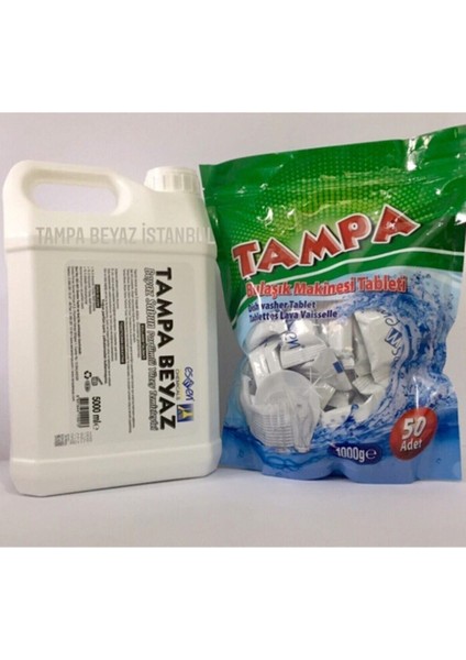Yüzey Temizleyici Beyaz Sabun Parfümlü 5 lt & Bulaşık Makinesi Tableti