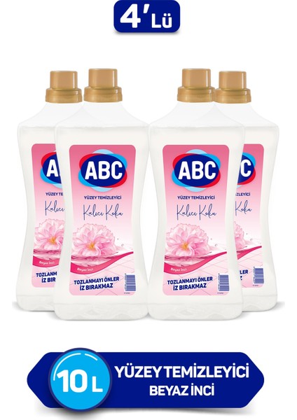 Abc Beyaz Inci Yüzey Temizleyici 2500 ml x 4