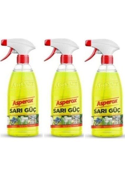 Sarı Güç Leke Temizleyici 1000 ml x 3 Adet Sari