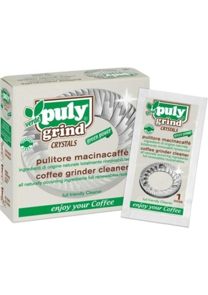 Puly Caff grind Crystal Cleaner Kahve Öğütücü Temizleyici, 15 gr 10 Adet