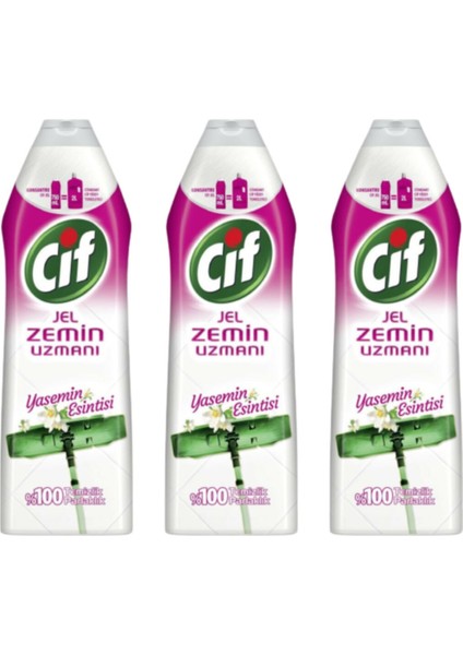 Zemin Uzmanı Yasemin Esintisi Jel Temizleyici 750 ml X3