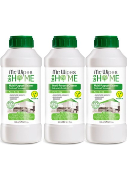 Sabun Kokulu Çok Amaçlı Temizleyici 500 ml x 3 Adet
