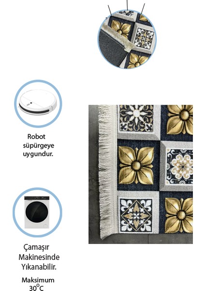 Home Kesme Yolluk (0R147(01)) Yumuşak Tuşeli Pamuk Taban Robot Süpürgeye Uygun fırsatları