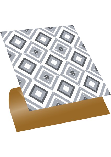Kendinden Yapışkanlı Geometrik 040 Desenli Pvc Karo 30X30 cm (56 Adet) 5m2