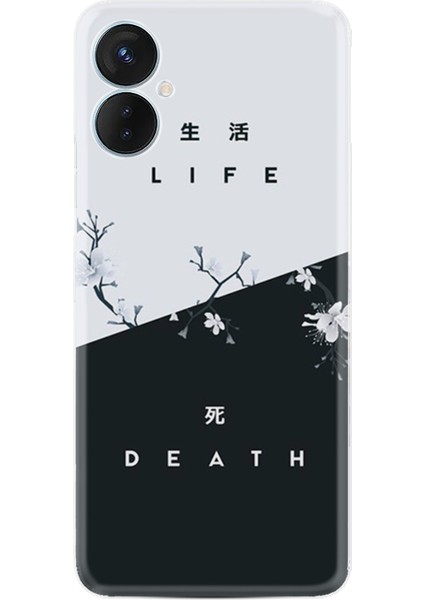 Tecno Spark 9 Pro Kılıf Desenli Silikon Güzel Kılıf Life And Death 1339