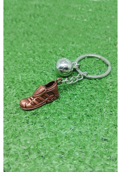 Futbol Ayakkabısı ve Futbol Topu Görselli Metal Anahtarlık 1 Adet modelleri