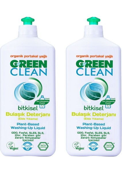 Green Clean Bulaşık Deterjanı 730 ml 2'li Set