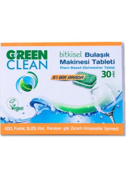 Green Clean Bulaşık Makinesi Tableti 30 Adet