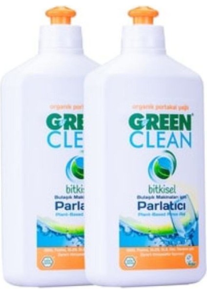 Green Clean Portakal Yağlı Bulaşık Makinesi Parlatıcı 500 ml 2'li Set