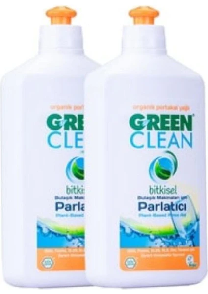 Green Clean Portakal Yağlı Bulaşık Makinesi Parlatıcı 500 ml 2'li Set