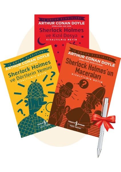 Sherlock Holmes Serisi-3 Kitap, Dörtlerin Yemini, Kızıl Dosya+ Titanic T. Kalem - Sir Arthur Conan Doyle