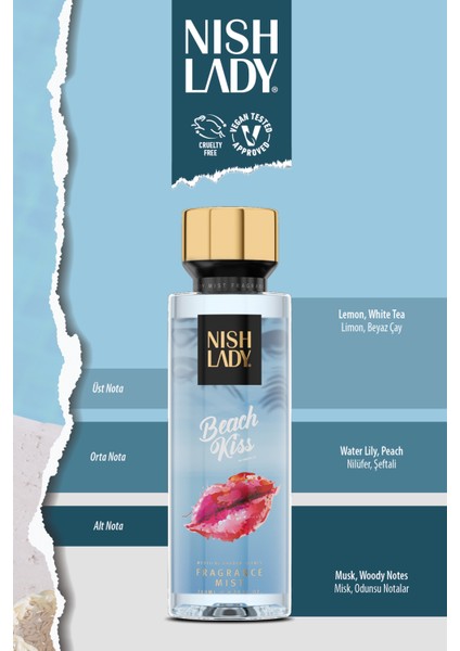 Vücut Spreyi Beach Kiss 260 ml