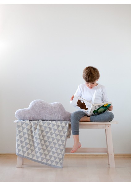 Cloud Peluş Kırlent Açık Gri28x55 indirimleri