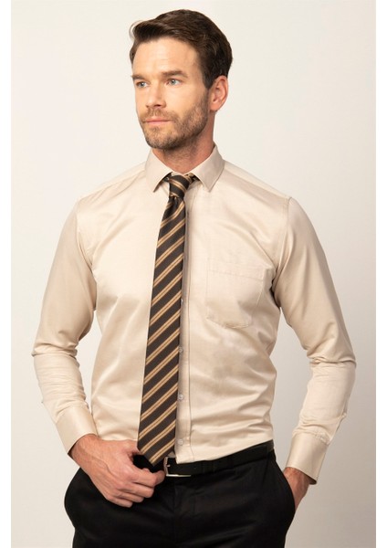 Klasik Fit Rahat Kesim Düz Erkek Gömlek fiyatları