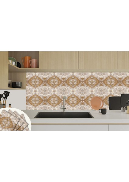 Kendinden Yapışkanlı Silinebilir Mermer 002 Desenli Pvc Karo 30X30 cm (56 Adet) 5m2