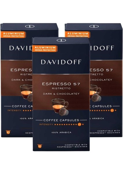 Espresso Rıstretto Dark Chocolatey  Kapsül Kahve 3 x 10'lu