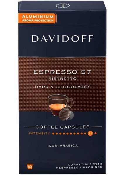 Espresso Rıstretto Dark Chocolatey  Kapsül Kahve 3 x 10'lu