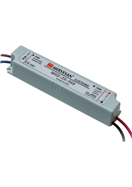 MTD-20-350 3-48 Volt 350 Ma IP67 LED Sürücü