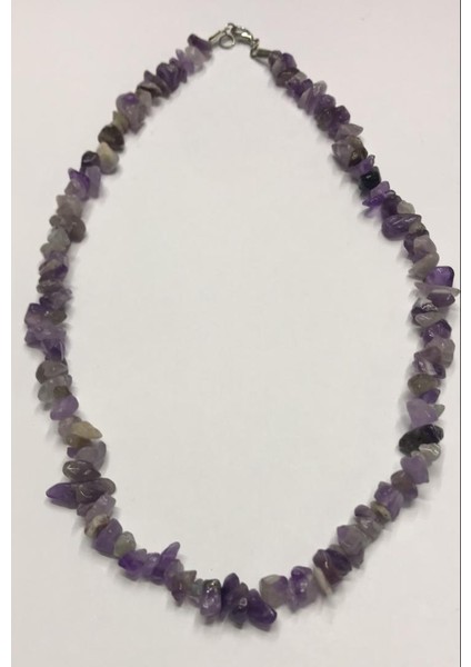 Ametist Taşı 50 cm Kolye