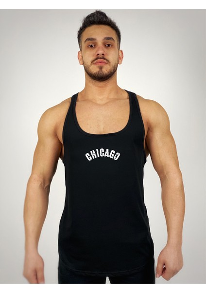 Chicago Baskılı Fitness Atlet
