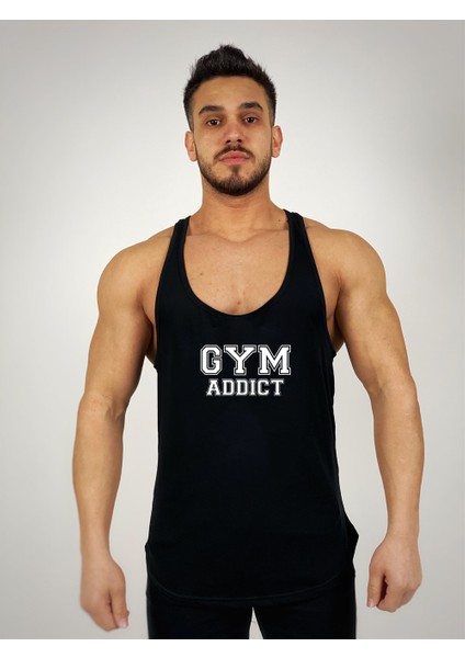 Gym Addict Baskılı Fitness Atlet