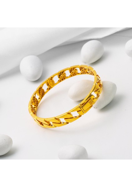 Gurmet Kelepçe 22 Ayar Altın Bilezik modelleri