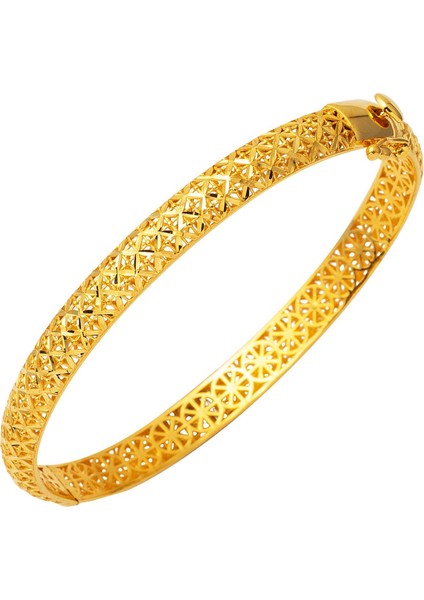 Yıldız 22 Ayar Altın Kelepçe Bilezik