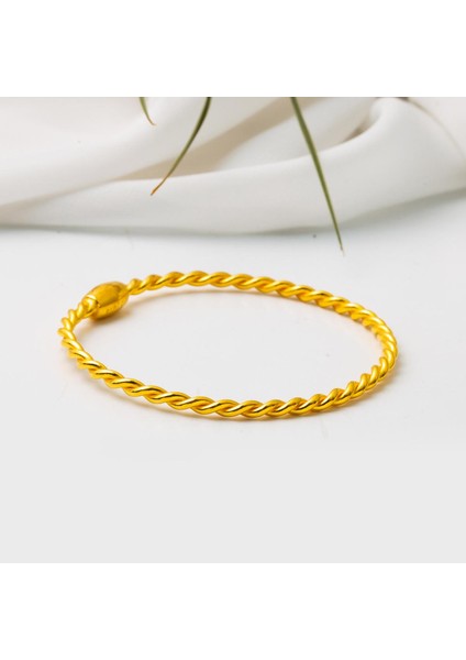 Kilitli Burma 22 Ayar Altın Bilezik 20 gr. indirimleri