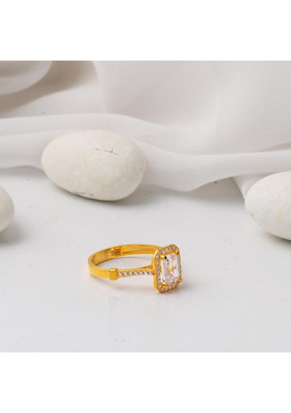 22 Ayar Altın Baget Yüzük modelleri