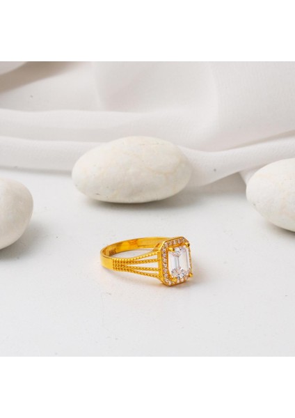 22 Ayar Altın Baget Yüzük modelleri