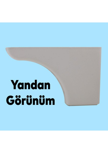 Lüks Mobilya Kanepe Sehpa Puf Koltuk Ayağı 10 Cm Beyaz Baza Ayak fiyatları