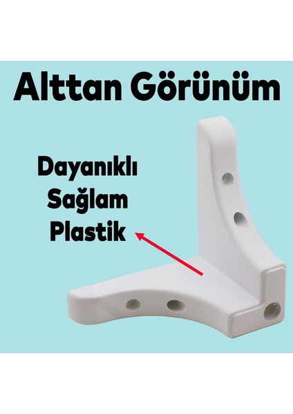 Lüks Mobilya Kanepe Sehpa Puf Koltuk Ayağı 10 Cm Beyaz Baza Ayak modelleri