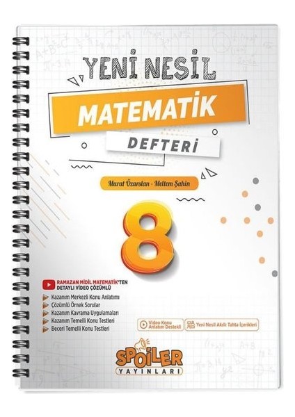 8.sınıf Yeni Nesil Matematik Defteri