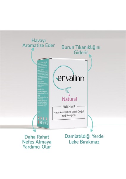 Fresh Air Damla Burun Tıkanıklığı Için Rahatlatıcı ve Yaka Damlası 10 ml+DUDAK BALSAMI HEDİYE
