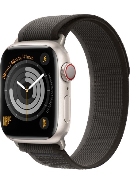 Buff Apple Watch Fabric Loop Kayış 38/40/41MM Black-Orange