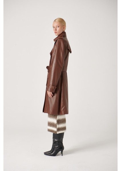 Polly Deri Trenckot Son Analin Jumbo fiyatları